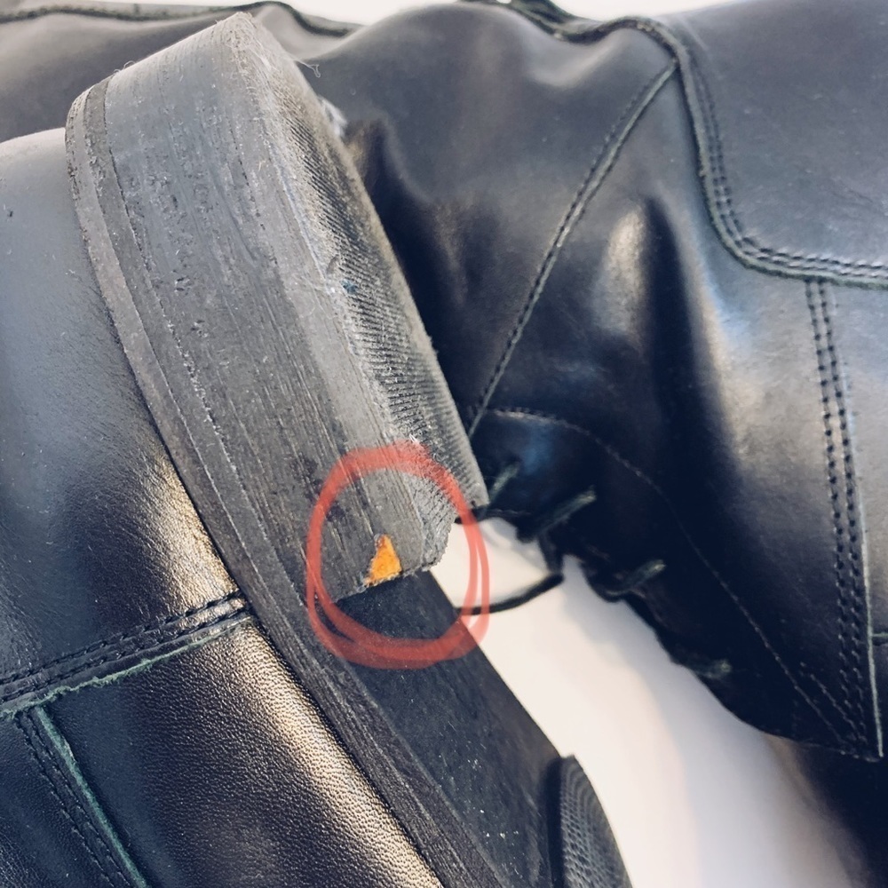 Nicole Black Tall Lace Up Riding Boots, 7M - Picture 7 of 8